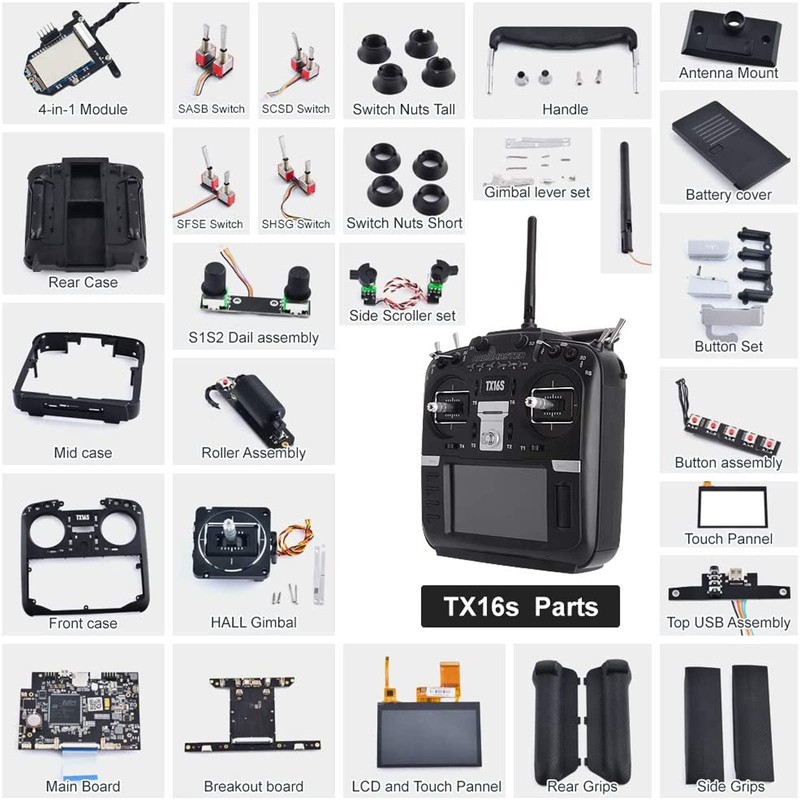 RADIOMASTER Original Replacement TX16S Parts All Fit for RADIOMASTER TX16S