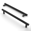 Asidrama 10 Pack 6.3 Inch(160mm) Matte Black Cabinet Pulls Knurled