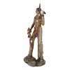 Large Native American Indian Eagle Warrior Chief With Spear And