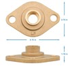 HYDRO MASTER Solid Brass Flange Kit with Gaskets, 3/4" Sweat,