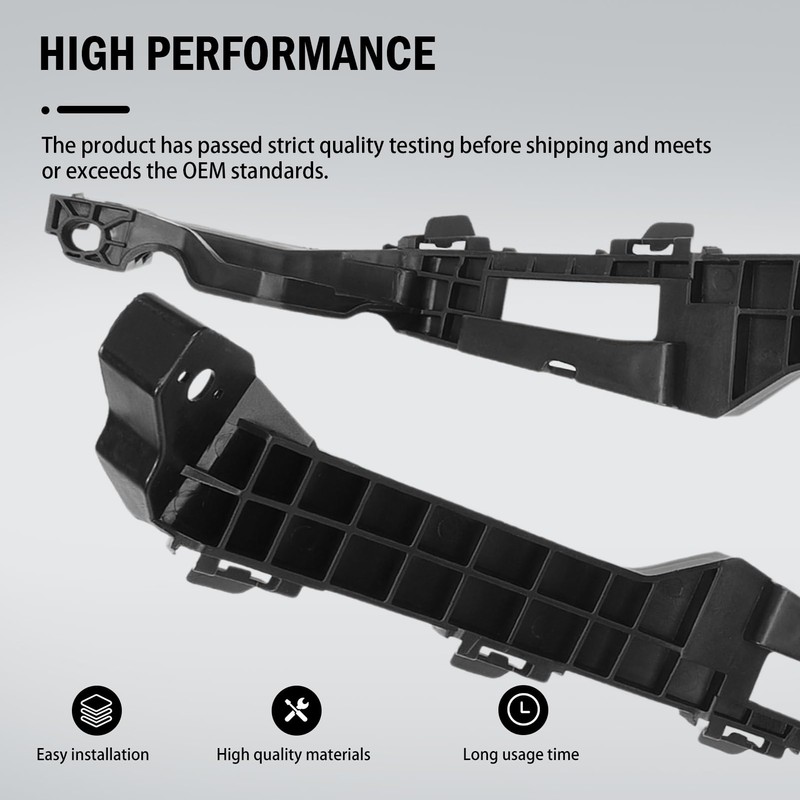 Front Headlight and Bumper Bracket Mount Support Retainer Kit Fit