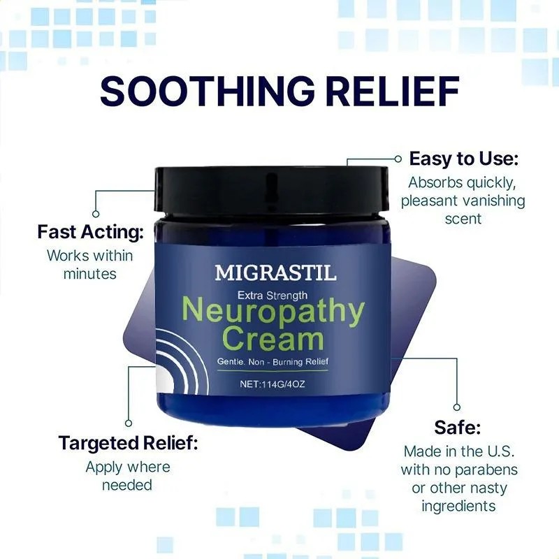 Crema Para Aliviar La Neuropatía Basic Vigor Migrastil Extra