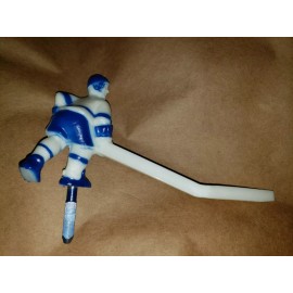 *DISCONTINUED* Super Chexx & Pro Bubble Dome Hockey -BLUE TEAM Long Stick Player
