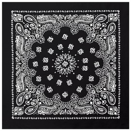 4349 Black Trainmen Bandanas 27'' X 27''