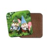 1 x Funny Garden Gnomes Coaster - Gardening Cute Dad