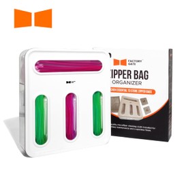 FACTORY GATE | Ziplock Bag Organizer | Zip Lock Bag Organizer | Storage Bag Organizer | Ziplock Bag Storage Organizer | Ziploc Bag Organizer | Baggie Organizer for drawer | Bag Storage Organizer