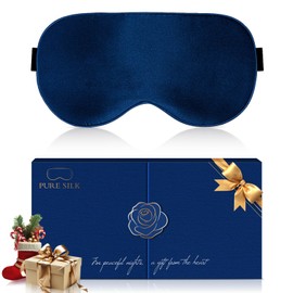 Aosun Luxury Silk Sleep Mask, Gifts for Women & Men, 100% Silk, 22 Momme Sleeping Mask for Relaxation & Healthy Sleep, Perfect for Christmas, Birthday, Mother's Day