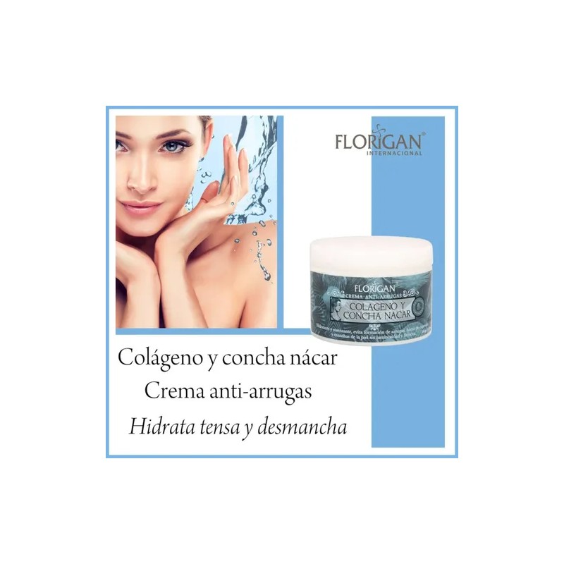 Florigan Crema Concha Nacar - Colageno Antiarrugas Y Manchas
