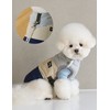 Widtory [위드토리] 슈팅스타 강아지 패딩 하네스 (그레이&네이비) [Withtori] Shooting Star Dog Padded Harness (Gray & Navy)
