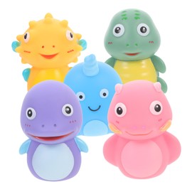 Kisangel Interactive Toddler Toys 5pcs Animal Finger Puppets Hand Puppet Set for Boys and Girls for Storytelling Games