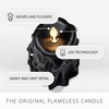Luminara Heavy Wax Drip Flameless LED Candle, Black 2.5" x