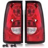 PIT66 Tail Lights Assembly, Compatible with 2003-2006 Chevy Silverado Pickup