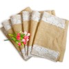 Time to Sparkle Jute Hessian Table Runners Lace 30x275cm Rustic