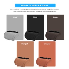 EARJIA Car Neck Pillow for Headrest Nappa Leather Cover Support Head Pillows for Driving Memory Foam Seat Headrests Cushion for Most Cars SUV Home Office Traveling Grey 2PC