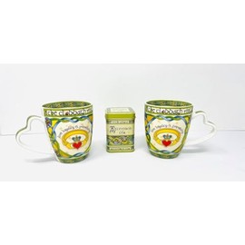 Royal Tara Irish Claddagh Mug Set of Two with Irish Box Capacity Cup is 380 ml/13 fl Oz Tea Bag Holder Tea (2 Mugs and Tea)