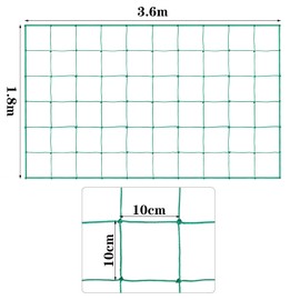 Trellis Net, 1.8 x 3.6 m Plant Net, Cucumber Net, Trellis for Cucumbers, Plant Net with Large Mesh Size, Trellis for Cucumbers, Tomatoes, Climbing Plants