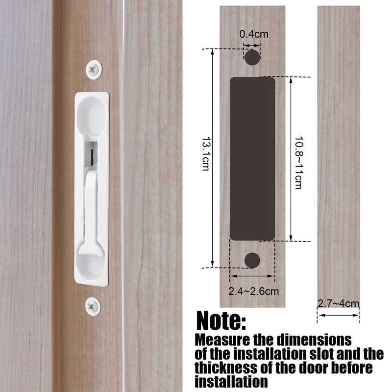 Blulu 2 Pcs Flush Mount Extension Bolt 17 Inch Stainless