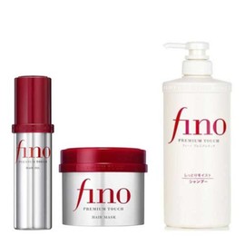 Fino Premium Touch Moist Shampoo 550ml + Hair Mask 230g + Hair Oil 70ml Set, 1 set / 피노 프리미엄 터치 모이스트 샴푸 550ml + 헤어 마스크 230g + 헤어 오일 70ml 세트, 1세트