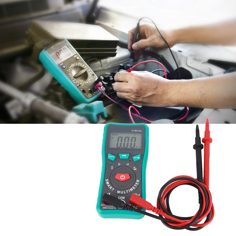 PTM19A LCD Display Digital Smart Multimeter DC AC Voltage Current