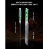 SANMUZUO 8” Bread Knife Serrated Kitchen Chef Knife - Damascus