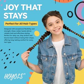 HOYOLS Baby Hair Ties Hair Rubber Bands for Toddler Infants Kids Girls Thin Small Hair Elastics TPU 1500 Piece Pack