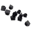 Design61 10 x Square Tube Plugs, Lamellar Plugs, 18 x