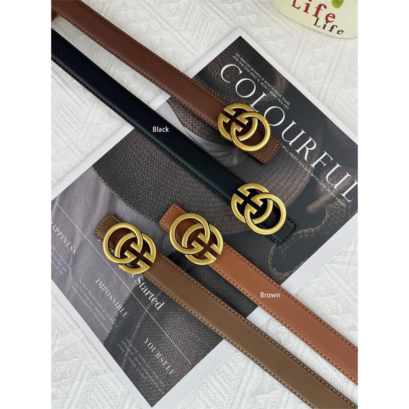 EOQIFJM - Cinturón de piel clásico para mujer, cinturones de