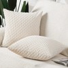 Madizz Set of 2 Soft Corduroy Decorative Pillow Covers Luxury