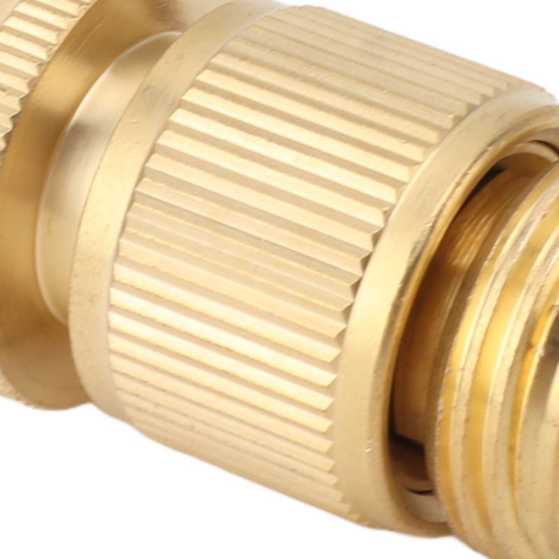 2PCS Water Hose Quick Connector Brass 3/4 Inch Male and