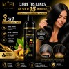 Miel® Shampoo Con Tinte Cubre Canas Natural Jengibre 500ml
