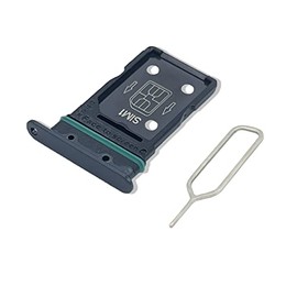 Eonpam Original DUAL SIM Card Slot Tray Holder Replacement for (Oppo Reno4 Pro 5G) Incl SIM Pin (Black)