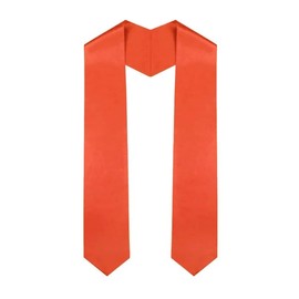 Gradwear Graduation Stole - Multiple Colors, Unisex Graduation Sash, Standard, Orange