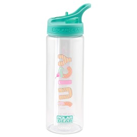 Polar Gear Juicy 600ml Bottle with Staw - Drinking Bottle School Nursery Sports Picnic BPA Free