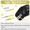 MGYOO Wire Crimping Tool Open Barrel Terminals Ratchet Wire Crimper