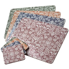 Hardback Placemats & Coasters - William Morris Sunflower - Set of 4