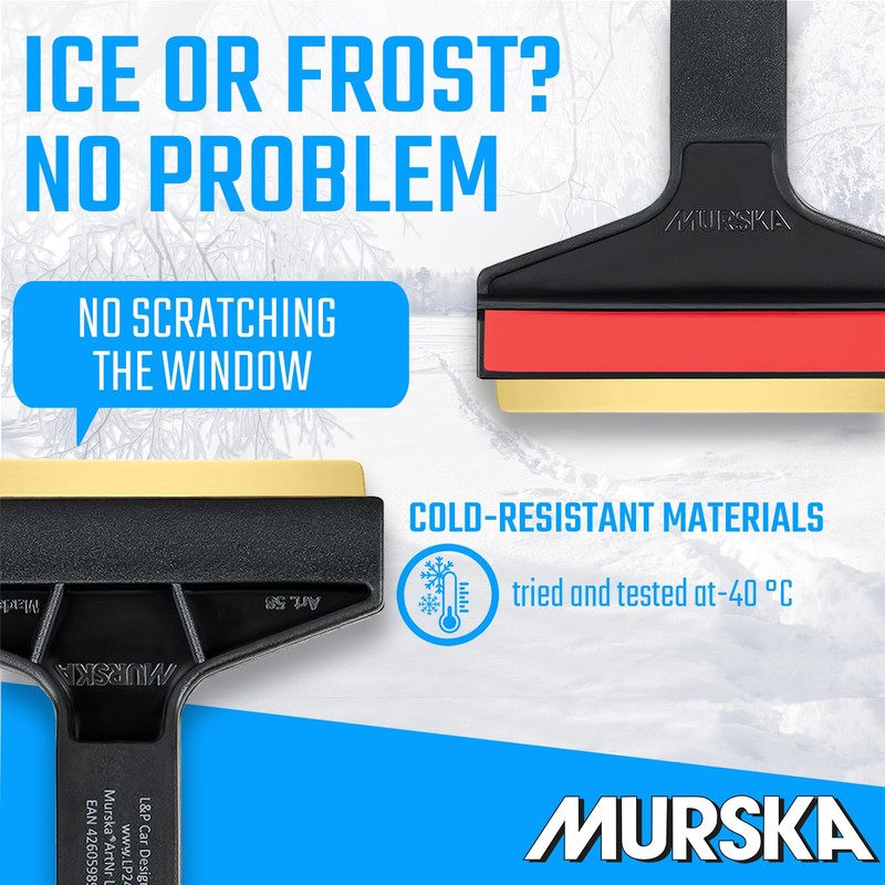Ice Scraper Brass Blade Car Ice Scraper Long Handle 14,5