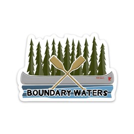 Boundary Waters Canoe Area - Sticker, 3" Vinyl Sticker, Water Proof, Fade Proof, Laptop Sticker, Water Bottle Sticker