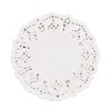 DECORA 3.5inch Round White Lace Paper Doilies for Wedding Tableware