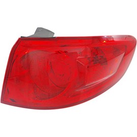 CarLights360 For Hyundai Santa Fe 2007 2008 2009 Tail Light Assembly Outer Passenger Side HY2805110