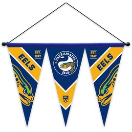 Parramatta Eels NRL Rugby League Set of 3 Felt Wall Pennant