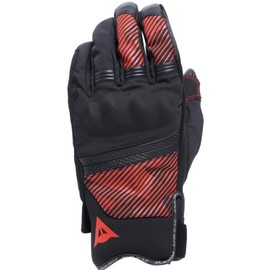Dainese - Fulmine D-Dry® Gloves, Winter Motorcycle Gloves, Knuckle Guards, Thermal Padding Gloves, Touch Screen, Man, Black/Black/Red, XL