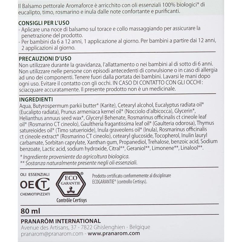 Aromaforce Balsamo Respirator 80 ml Prana