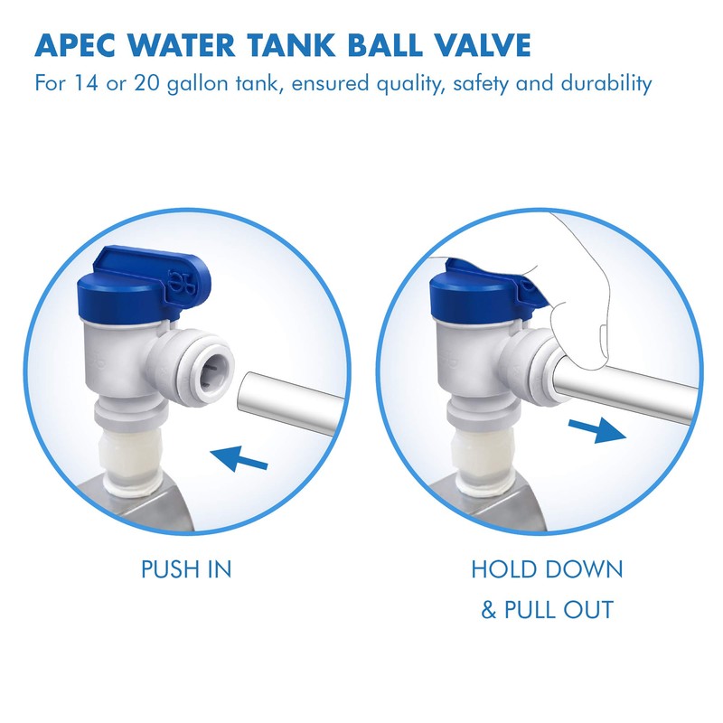 APEC Water Systems Tank Ball Valve (3/4" NPTF, 3/8" Output)