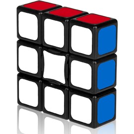 Speed Cube 1 x 3 x 3, 3D Puzzle Magic Cube Classic Stickerless, Magic Cube Ideal Puzzle Game for Adults and Children, Easy Turning & Smooth Game & Vibrant Colours