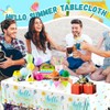 3Pcs Summer Tablecloths-Hello Summer Decorations Pool Party Beach Disposable Rectangle