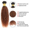 Biliisyff Brown Bundles Human Hair 1B/30 Curly Wave Human Hair