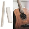 PREMJCROY 4 Pieces Acoustic Guitar Bridge Saddle Nut Replacement White