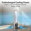 Comfort Zone Tower Fan for Bedroom, 40 inch Bladeless Stand