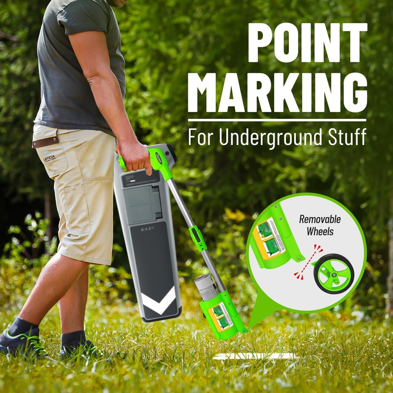 Zozen Marking Paint Wand, Foldable/with Carry Bag/Line Widths Adjustable, Paint