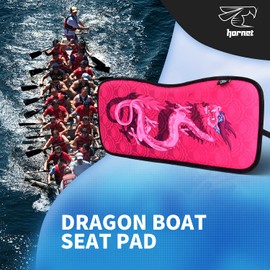 Hornet Watersports Dragon Boat Seat Cushion with Graphic Seat Pad (Pink Dragon)